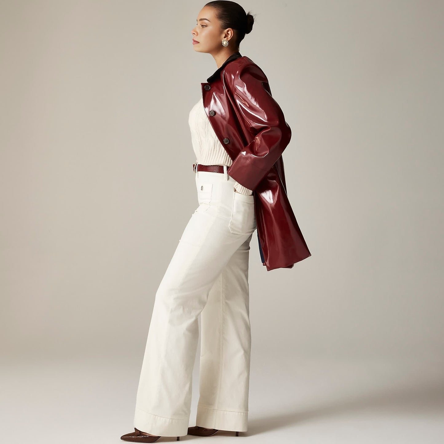 Loose, wide-leg jeans, sailor pants