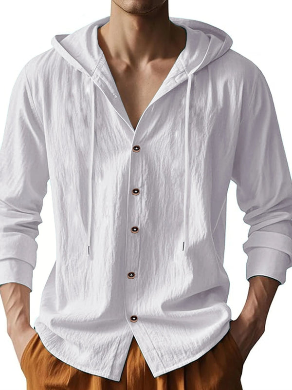 Sunset Weave™ Hooded Linen Shirt