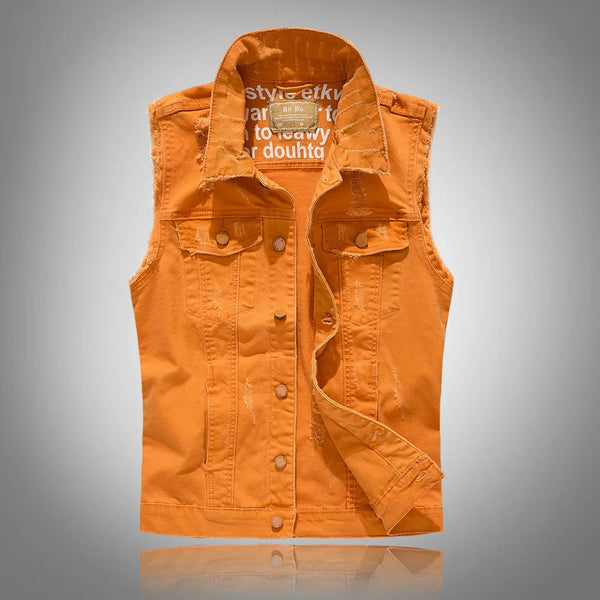 Rugged Denim Vest
