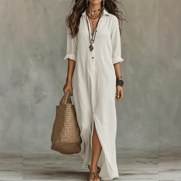 Effortless Chic Maxi Shirt Dress
