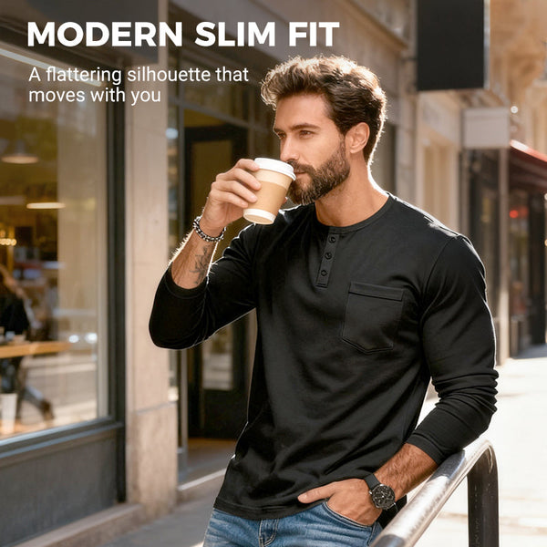 Everyday Henley Comfort Fit Tee