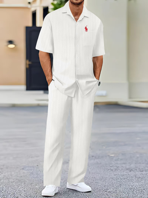 Men’s Textured Summer Set  Limited-Time Summer Sale ☀️🔥