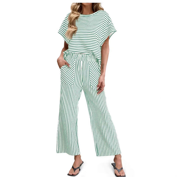 Striped Batwing Set – Comfy, Flowy & Flattering