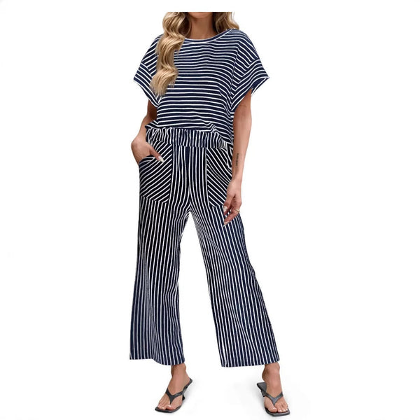 Striped Batwing Set – Comfy, Flowy & Flattering