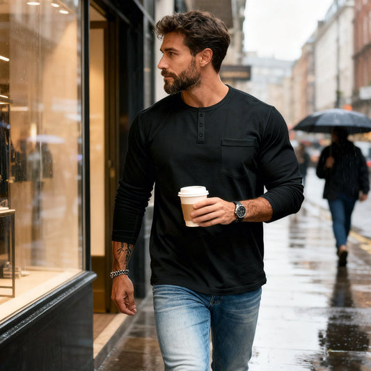 Everyday Henley Comfort Fit Tee