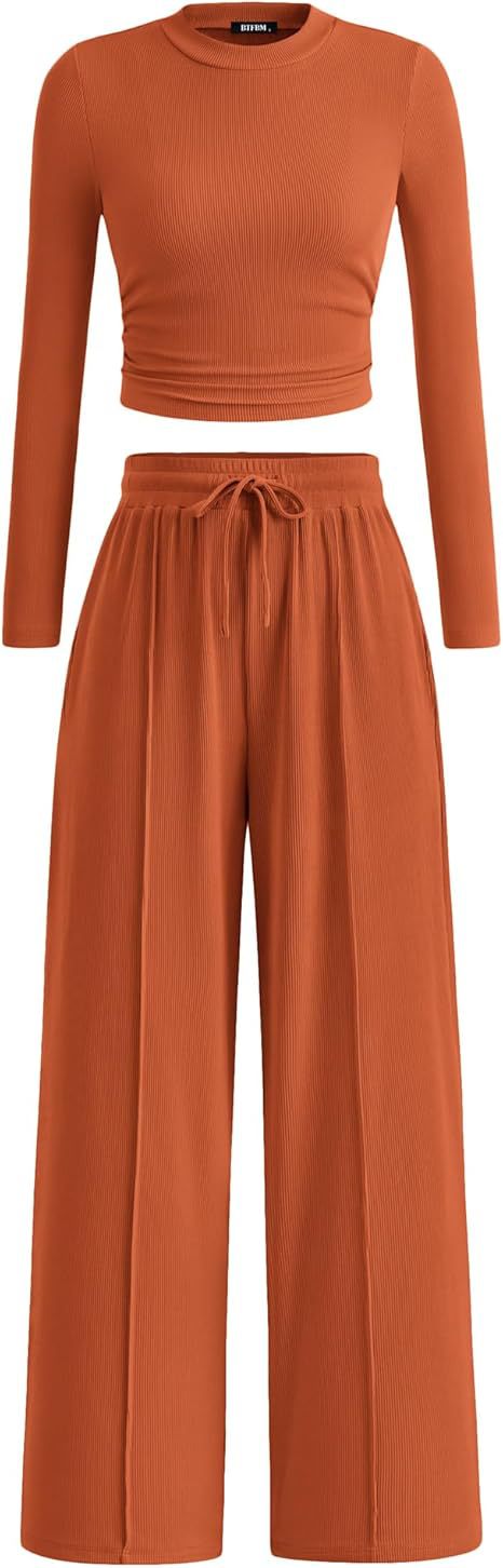 Ultra-Soft Ribbed Knit 2-Piece Co-Ord Set