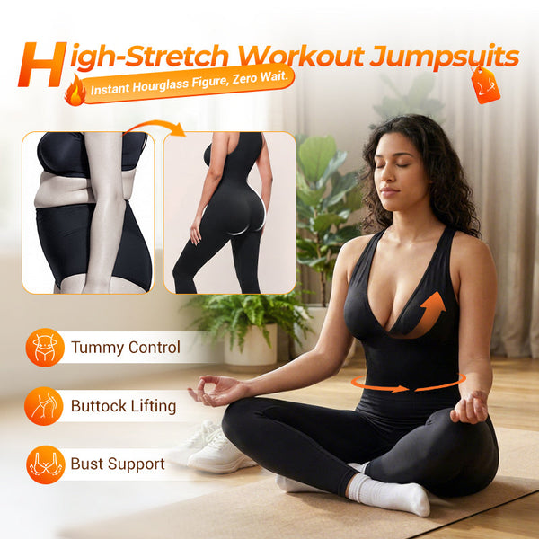 Everyday Stretch V-Neck Jumpsuit